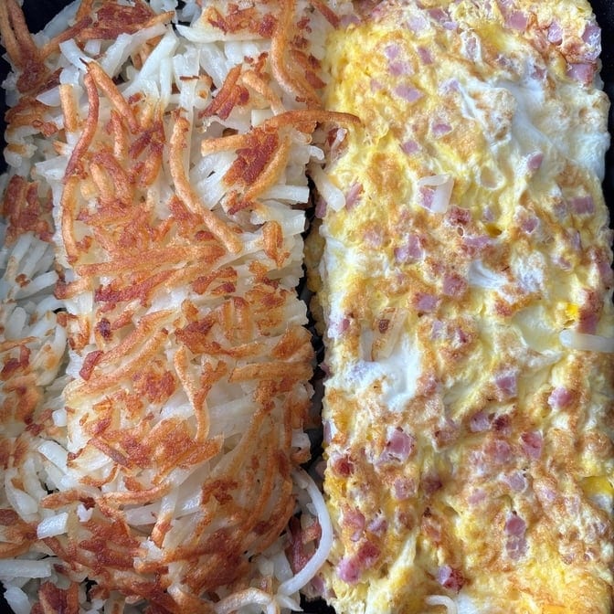 Meat & Cheese Omelette.
