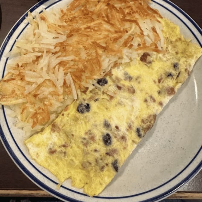Cranberry Apple Omelette.